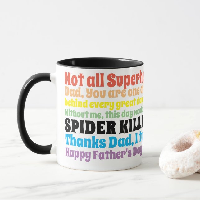 Caneca Padre Pai Engraçado cita Desejos da Filha Mug (Com Donut)