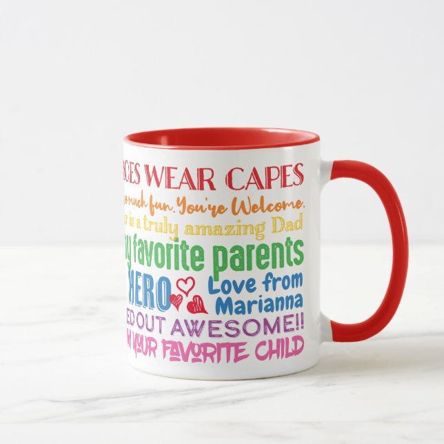 Caneca Padre Pai Engraçado cita Desejos da Filha Mug (Direita)