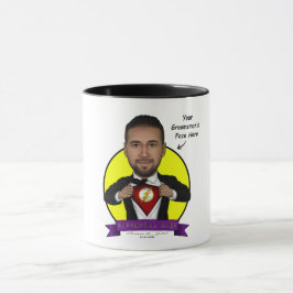 Caneca Padrinho de casamento/Caricatura Flash