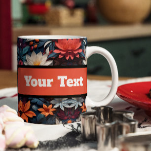 Caneca Padrões Coloridos Tecido Café Mug