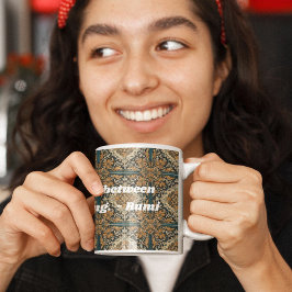 Caneca Padrões de Azulejo Elegante personalizados e prese