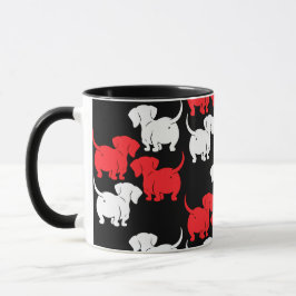 Caneca Padrões de Cachorro Alemães