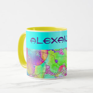 Caneca Padrões De Mão E Digitalmente Pintados Artigo 41º