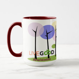 Caneca Paga para viver bem para a vida.
