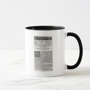 Caneca Página da dedicação 'no Bible santamente