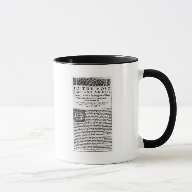 Caneca Página da dedicação 'no Bible santamente (Direita)