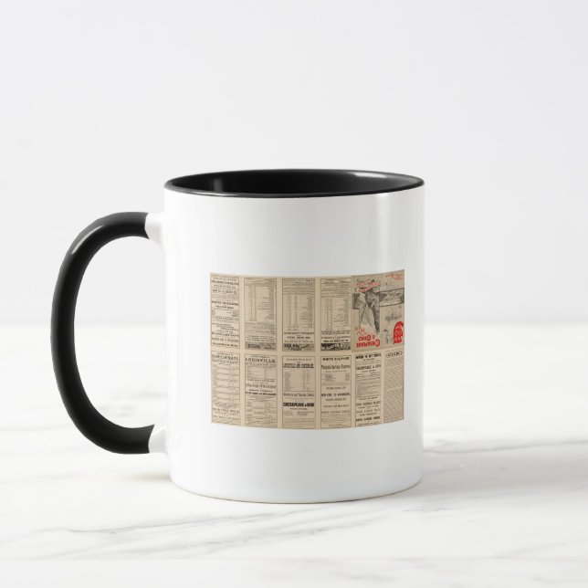 Caneca Página de Texto Chesapeake e Ohio Ry (Esquerda)