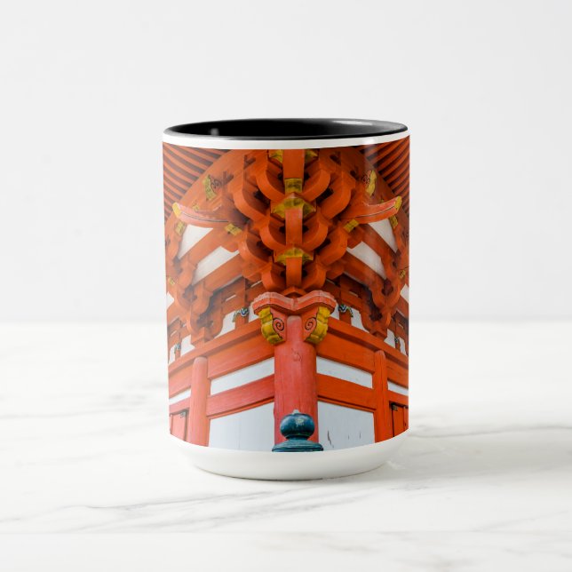 Caneca Pagoda perspectiva ascendente, Miyajima (Centro)