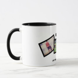 Caneca Pai 3 preto branco Dia de os pais 3 fotográfico