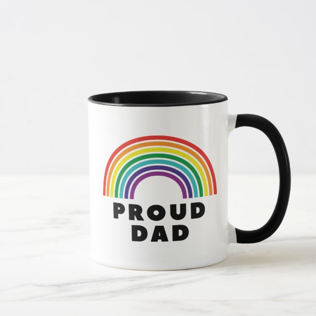 Caneca Pai Arco-íris orgulhoso (Direita)