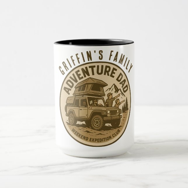 Caneca Pai Aventureiro – CLUBE DE EXPEDIÇÃO DE FIM DE SEM (Centro)