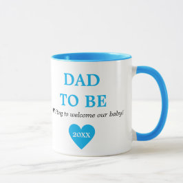 Caneca Pai Azul E Branco Cuja Primeira Vez Seja