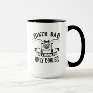 Caneca Pai Biker Como Um Pai Normal Apenas Fresco