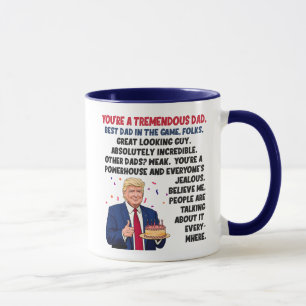 Caneca Pai Birthday Donald Trump