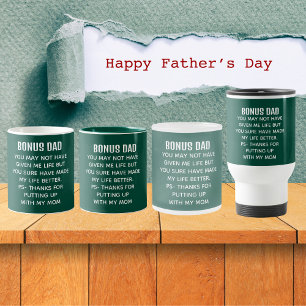 Caneca Pai Bonus Engraçado Apreciação Verde