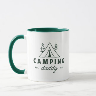 Caneca Pai camping pai floresta campista engraçado pai