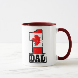 Caneca Pai canadense do número 1