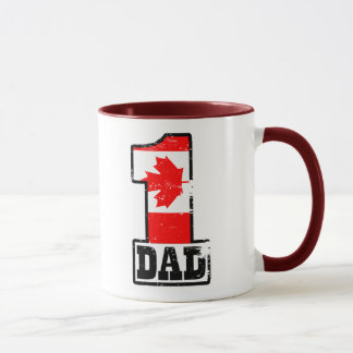 Caneca Pai canadense do número 1