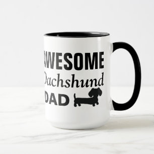 Caneca Pai Dachshund Coffee Mug Incrível