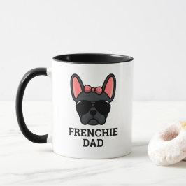 Caneca Pai de Cachorro Bulldog Francês Preto Feminino