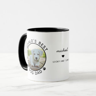 Caneca Pai de Cachorro Mais Divertido Tipografia Moderna 