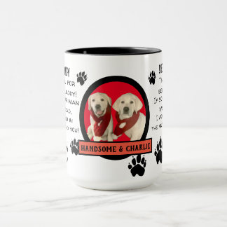 CANECA PAI DE CACHORRO PERSONALIZADO! QUERIDA CAFÉ DE PAI