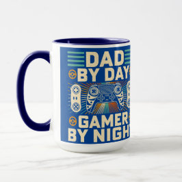Caneca Pai de Dia Gamer à Noite