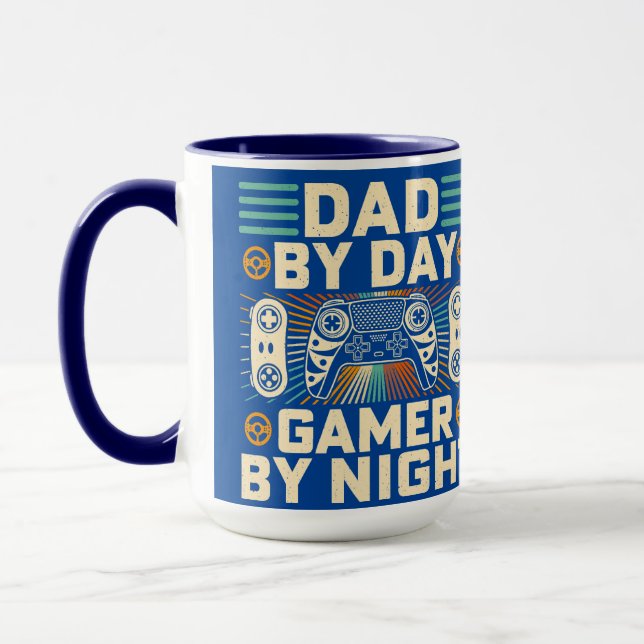 Caneca Pai de Dia Gamer à Noite  (Esquerda)