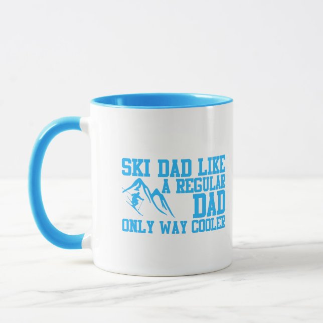 Caneca Pai De Esqui Como Um Pai Normal Apenas Muito Mais  (Esquerda)