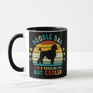 Caneca Pai De Poodle Como Um Pai Regular Mas Mais Frio Pa