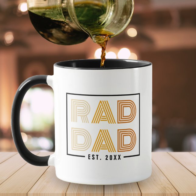 Caneca Pai de Rad Retroativo (Retro Rad Dad Mug)