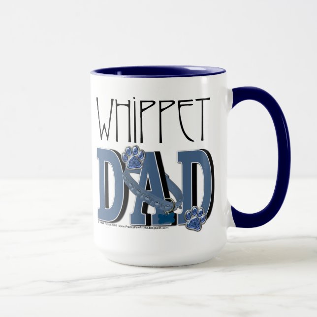 Caneca PAI de Whippet (Direita)
