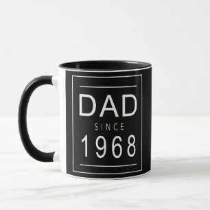 Caneca Pai desde 1968 68 Estética promovida ao Pai