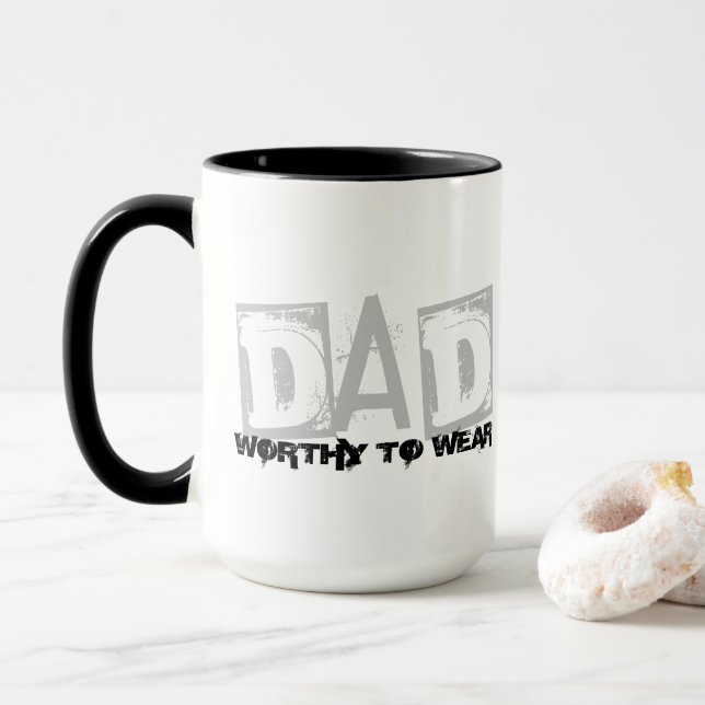 Caneca PAI - Digno De Visto (Com Donut)