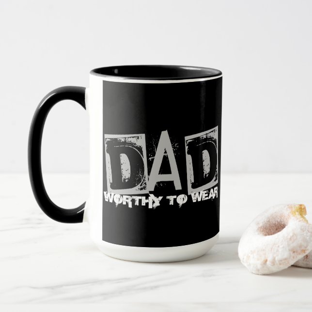 Caneca PAI - Digno De Visto (Com Donut)