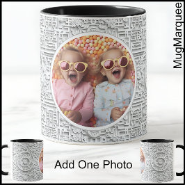 Caneca Pai do Dia dos Pais Padrão moderno de luxo C555 Fo