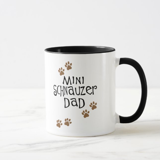 Caneca Pai do Schnauzer diminuto (Direita)