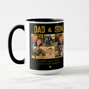 Caneca Pai e Filho Gold Family 6 Foto
