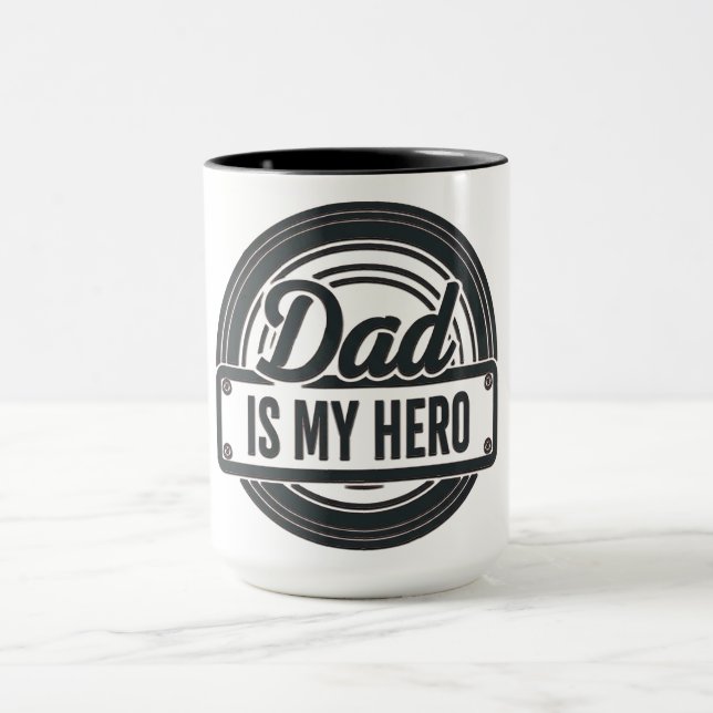 Caneca Pai É Meu Herói (Centro)