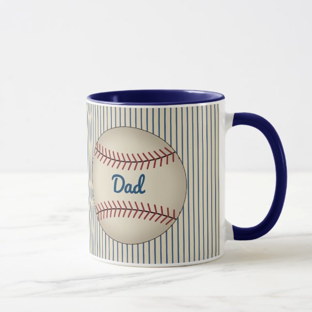 Caneca Pai Esporte Baseball Café Mug Presente (Direita)