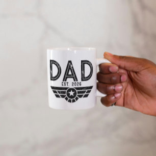 Caneca Pai estabelecido Novo Pai Ano Est Aviacao