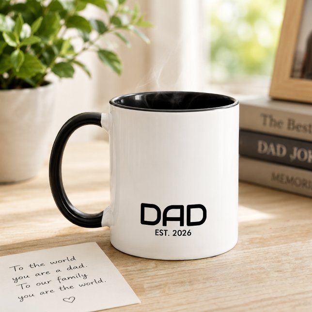 Caneca Pai Estabelecido Novo Presente de Pai  (Criador carregado)