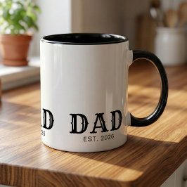 Caneca Pai Estabelecido Novo Presente para o Pai