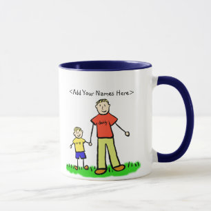 Caneca Pai (família pai e filho)