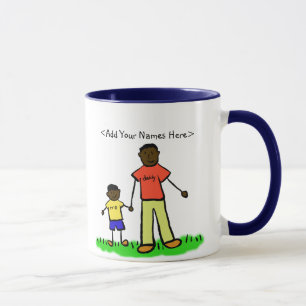 Caneca Pai (família pai e filho)