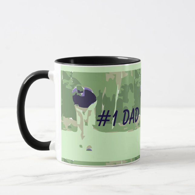 Caneca pai Golfer Ringer Mug (Esquerda)