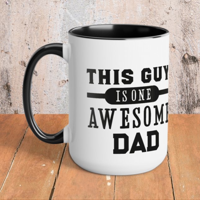 Caneca Pai Incrível Personalizado (Awesome dad Father's Day mug)
