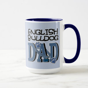 Caneca PAI inglês do buldogue