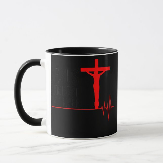 Caneca Pai Jesus Sobrevivendo à Família Cristã Cruz do Pa (Esquerda)