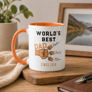 Caneca Pai MAIS MARAVILHOSO do mundo personalizado Dia